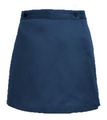 SCS Girls Half Sizes Single Flap Skort 3rd-8th